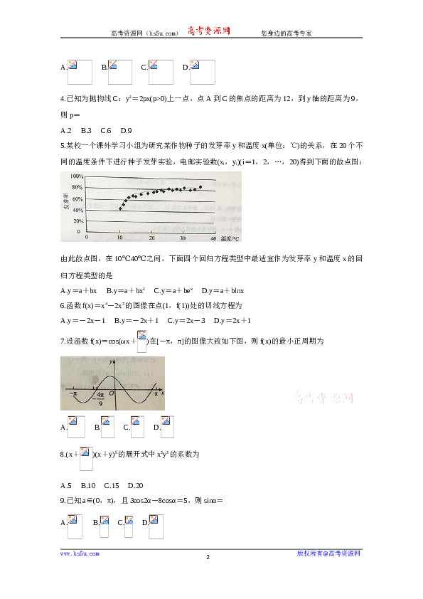 2020年高考真题&mdash;&mdash;数学（理）（全国卷Ⅰ）+Word版含答案【KS5U+高考】.doc 第2页