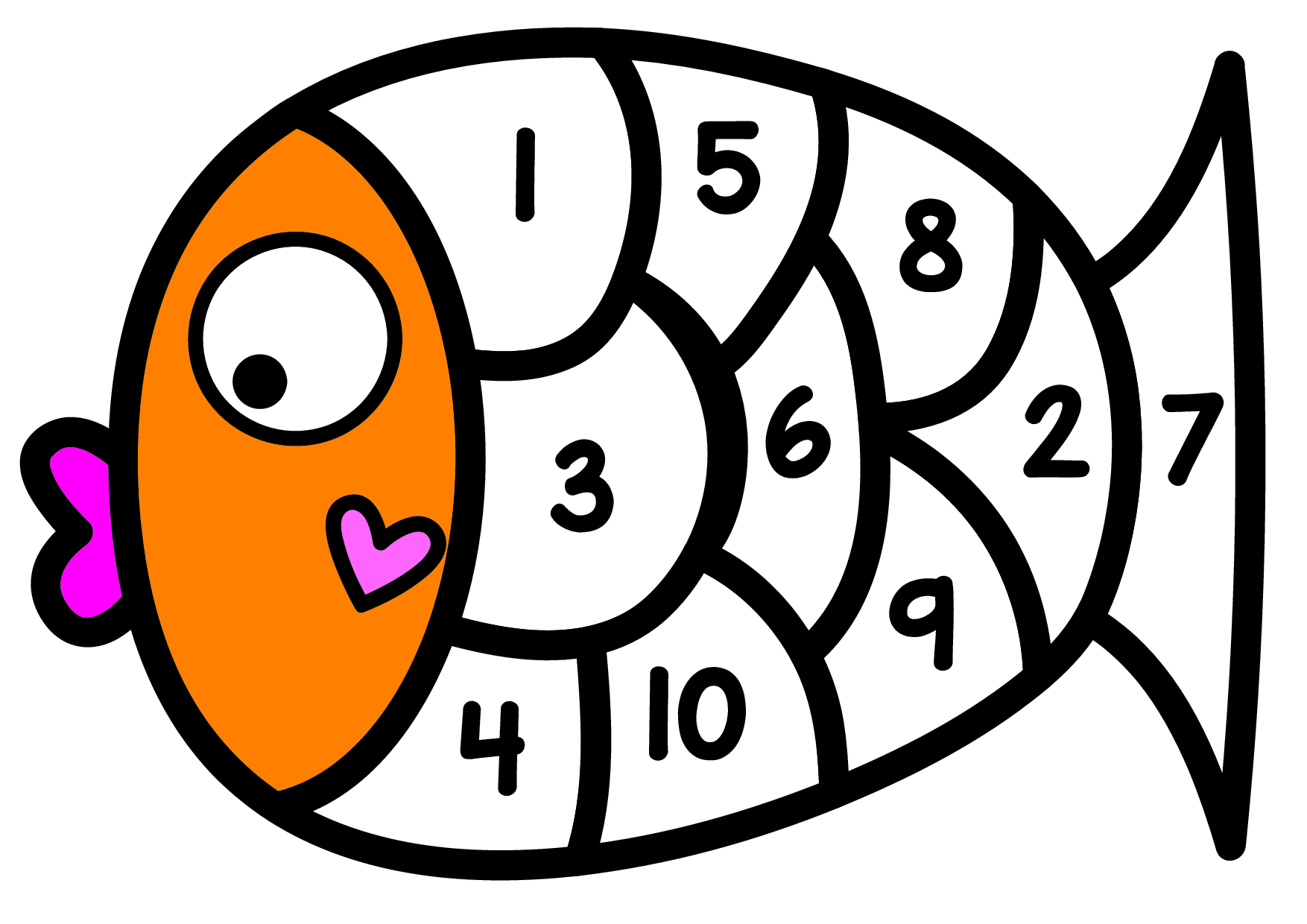 幼小衔接-小鱼数字拼图页.pdf 第1页