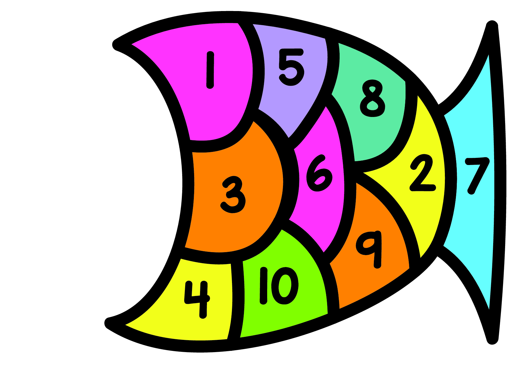 幼小衔接-小鱼数字拼图页.pdf 第2页