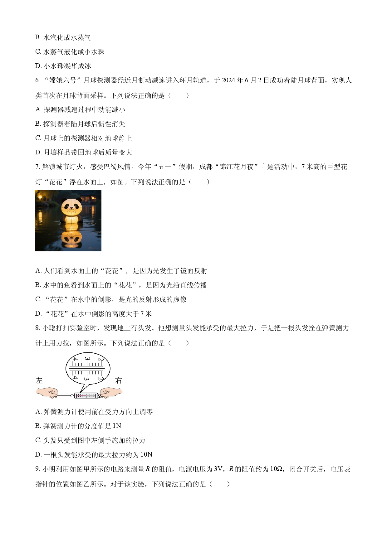 2025年四川省成都市中考物理试题.docx 第2页