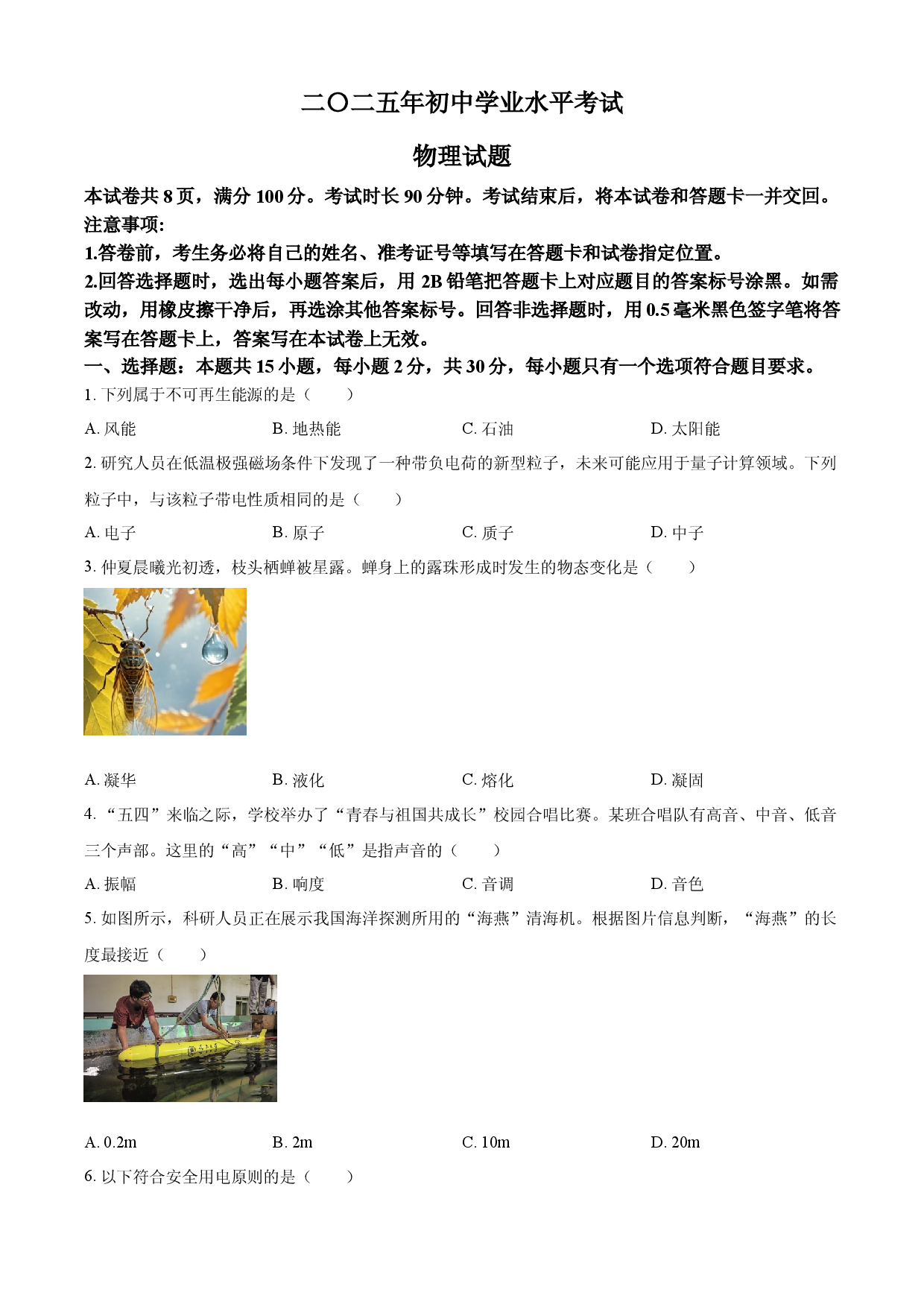 2025年山东省中考物理试题.docx 第1页